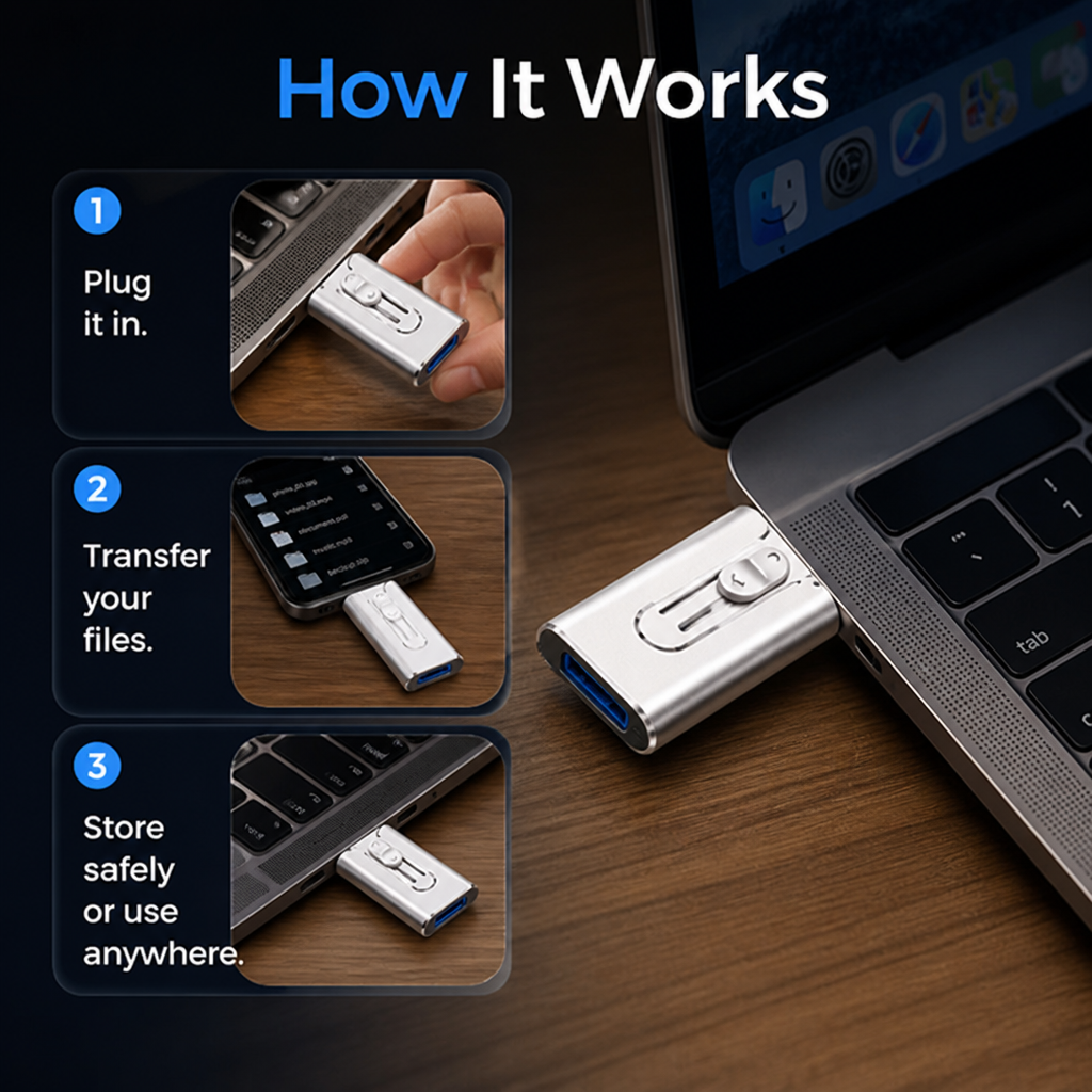 VantaFlash™ — Your Stylish, Unbreakable Vault for Every Memory and Moment