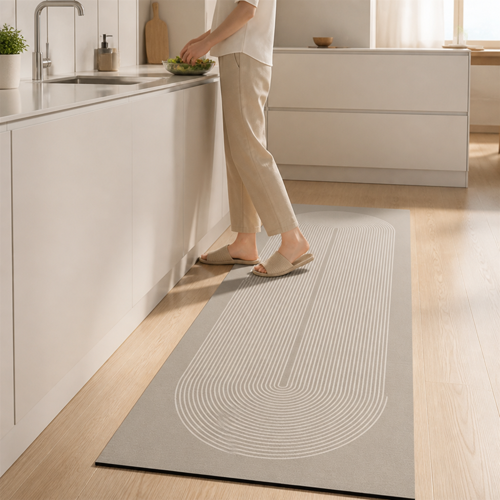 Anti-Fatigue Absorbent Kitchen Mat (Non-Slip Rubber Backing)