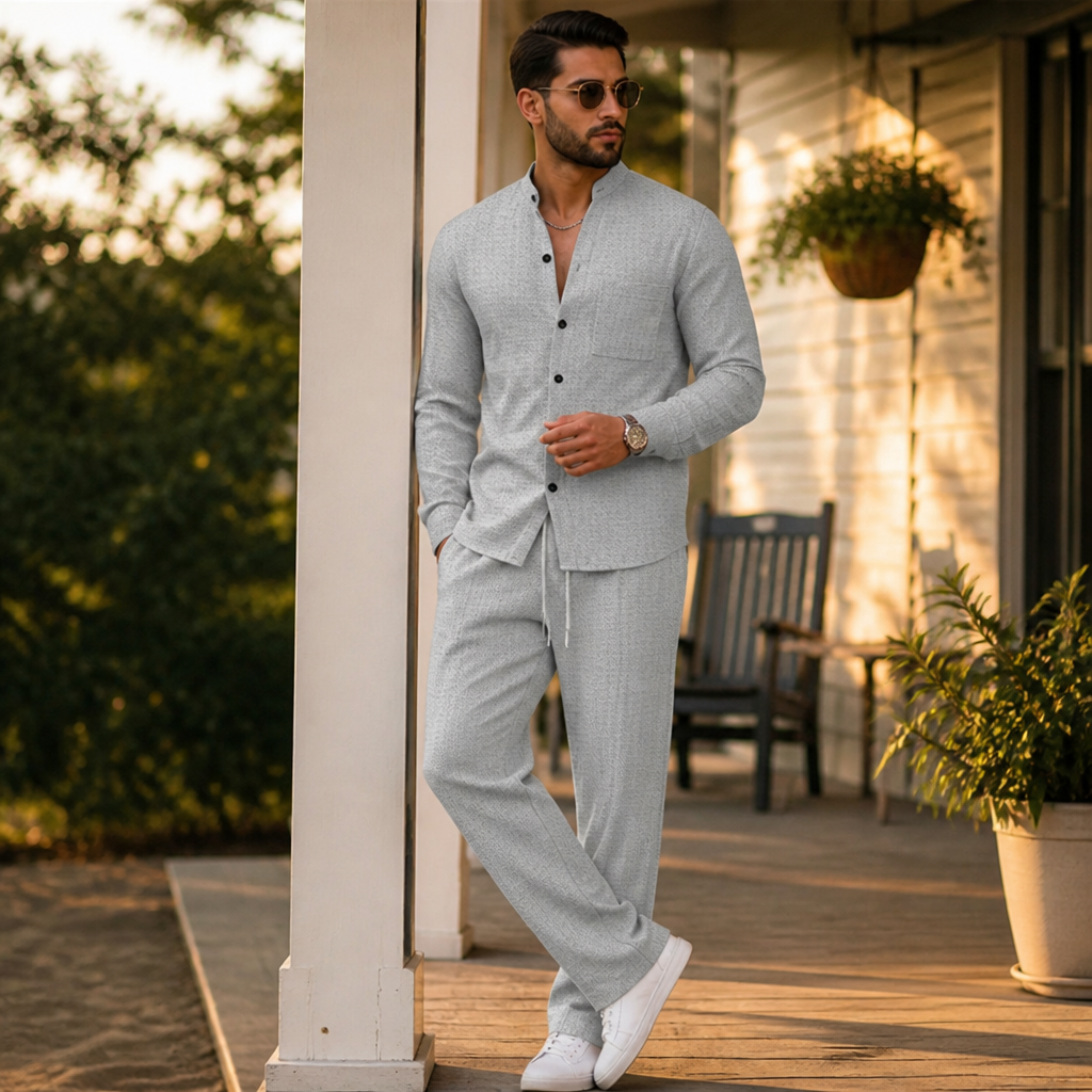 TailorEase™ 2-Piece Waffle Set — Feel Effortlessly Sharp and Completely Free All Day Long