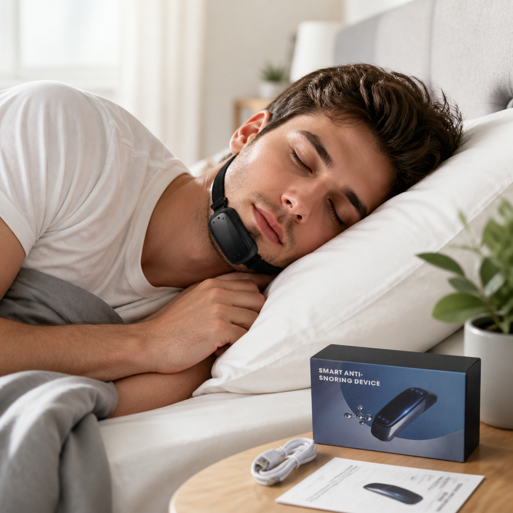 Sensor-Activated Gentle Vibration Anti-Snore Device