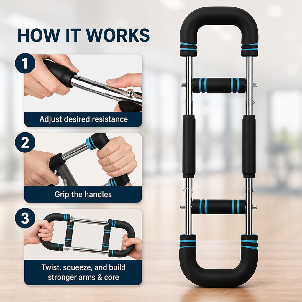 VigorPulse™ — Unleash Powerful Arms and a Sculpted Core, Anytime, Anywhere