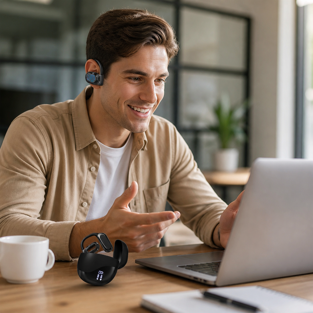 Real-Time Translation & AI Noise-Cancelling Wireless Earbuds
