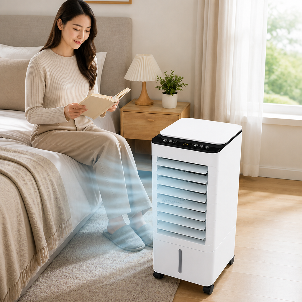 Hose-Free Portable Humidifying Air Cooler (Remote & Timer)