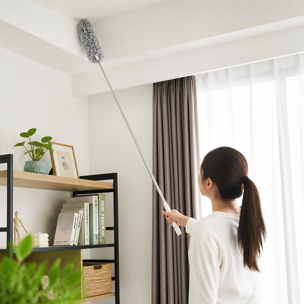 Extendable Stainless Steel Microfiber Duster