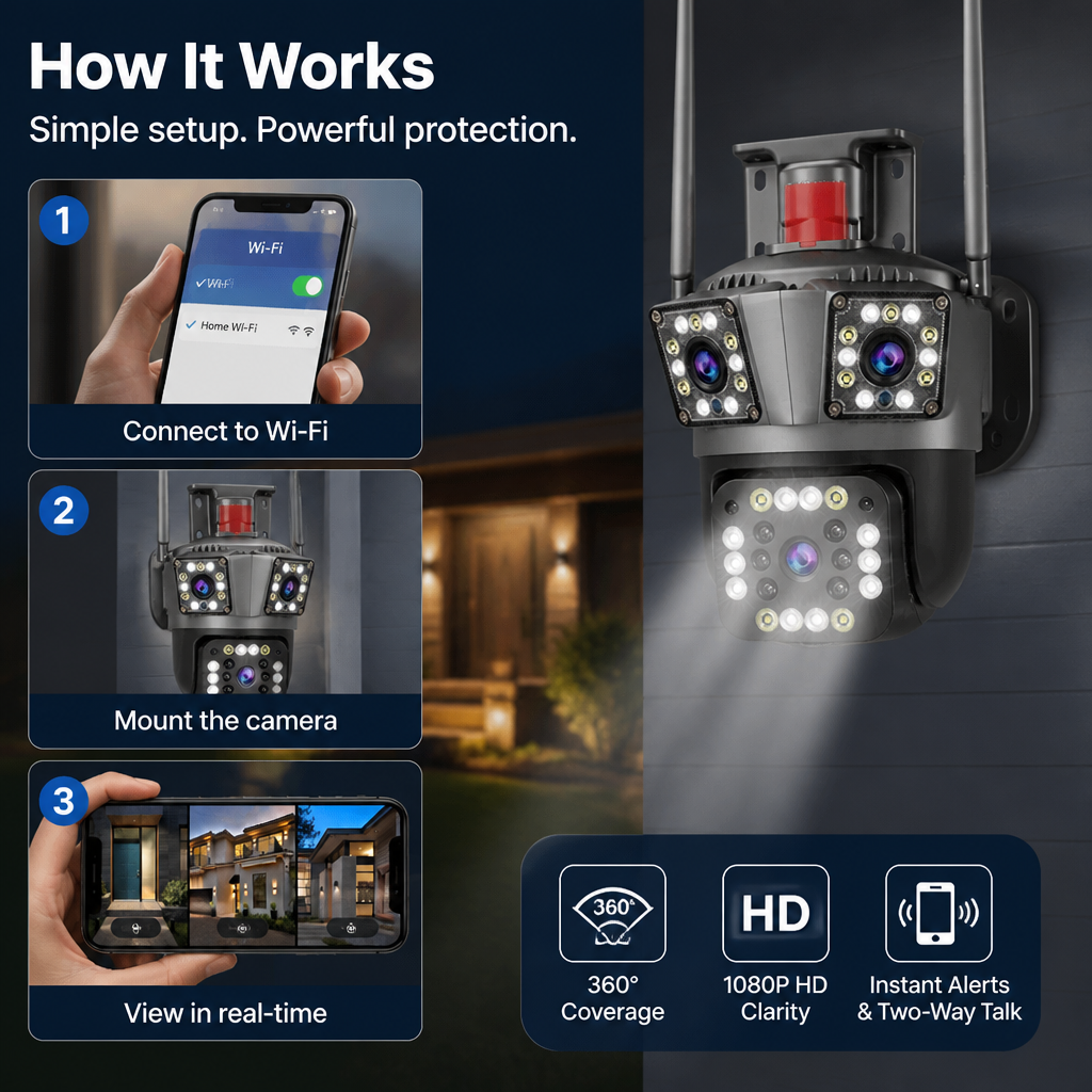 RainGuardPro™ — Own Every Angle with Crystal-Clear, Unstoppable Outdoor Security