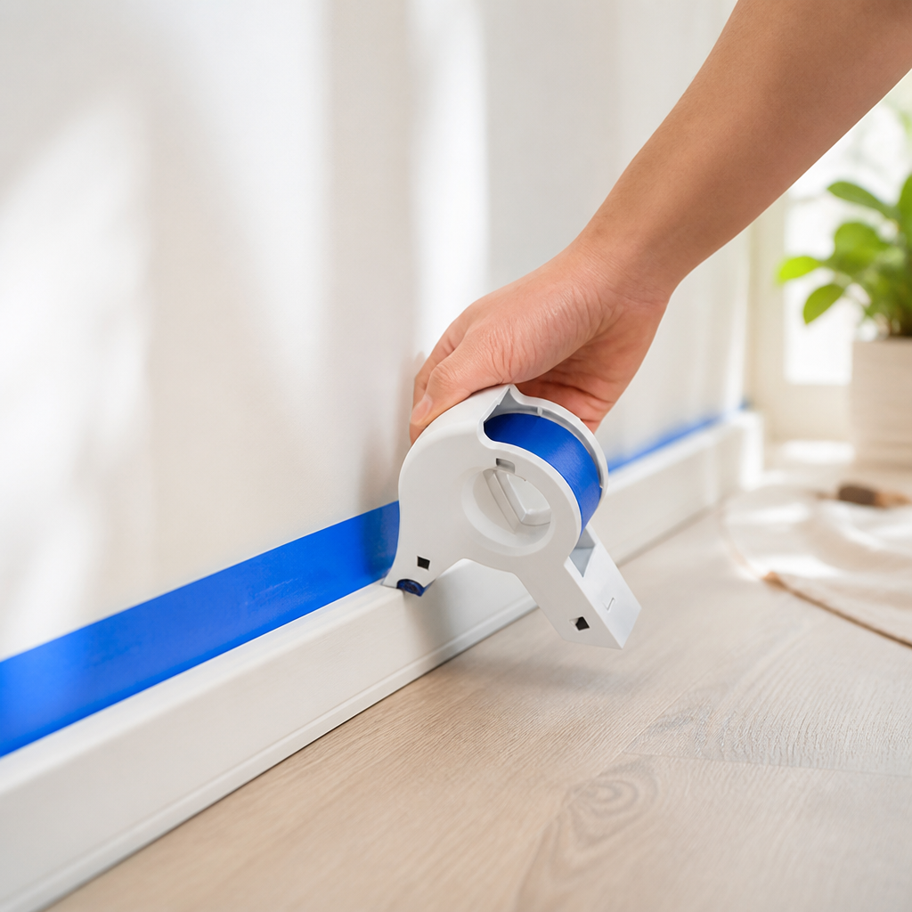 Steel Cutter & Bubble-Free Tape Dispenser (Fits Up to 50 mm)