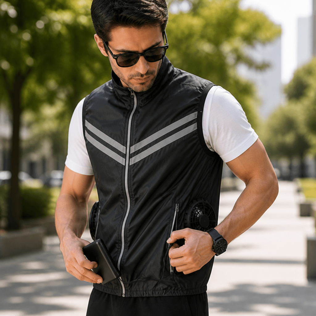 Integrated Fan Lightweight & Breathable Cooling Vest (Men's)