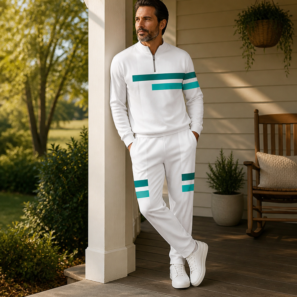 VeroStride™ Half-Zip Tracksuit Set — Command Attention with Every Move in Unmatched Comfort and Style