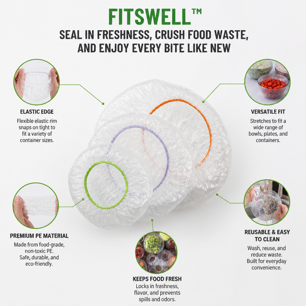 FitsWell™ — Seal in Freshness, Crush Food Waste, and Enjoy Every Bite Like New
