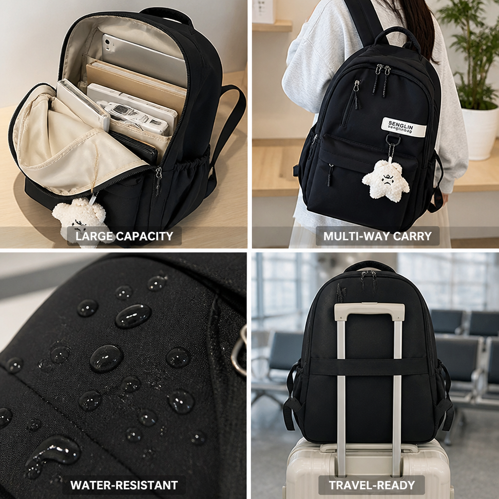 Convertible Large-Capacity Travel Backpack