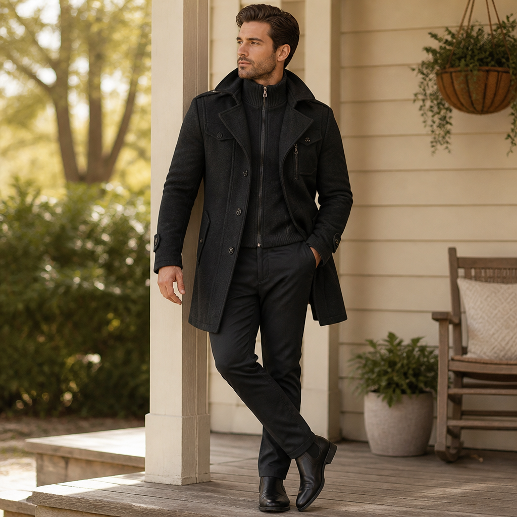 Double Shield Wool Coat™ — Command Warmth and Confidence Wherever You Go
