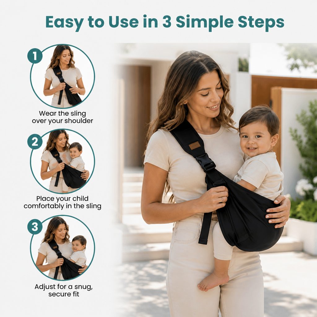 SwayNest™ Sling — Carry Your Toddler All Day Without the Back Pain or Fuss