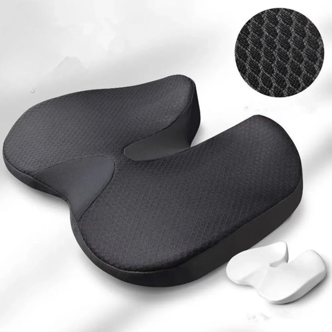 Non-Slip Seat Cushion for Car – Ergonomic Pad for Sciatica Relief