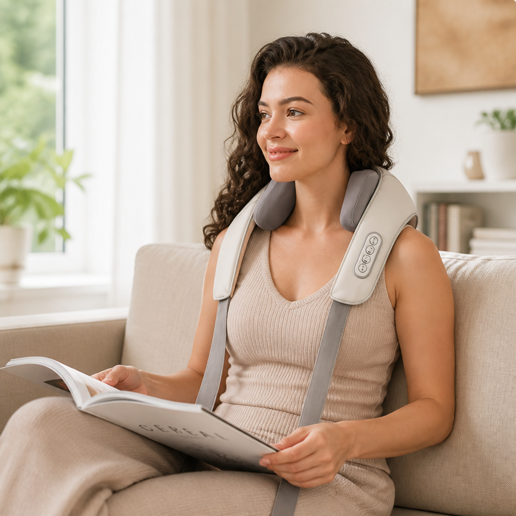 Wireless 6-Head Heated Neck & Back Massager