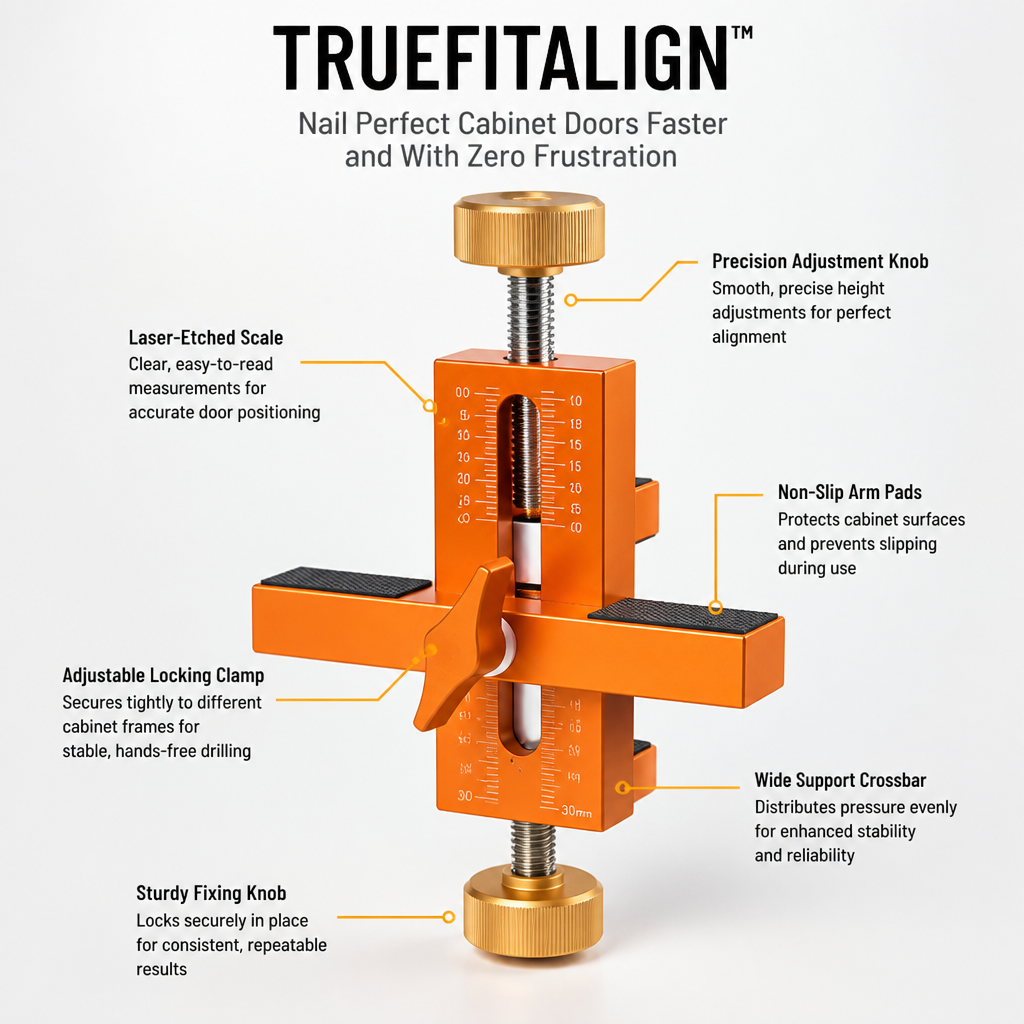 TrueFitAlign™ — Nail Perfect Cabinet Doors Faster and With Zero Frustration