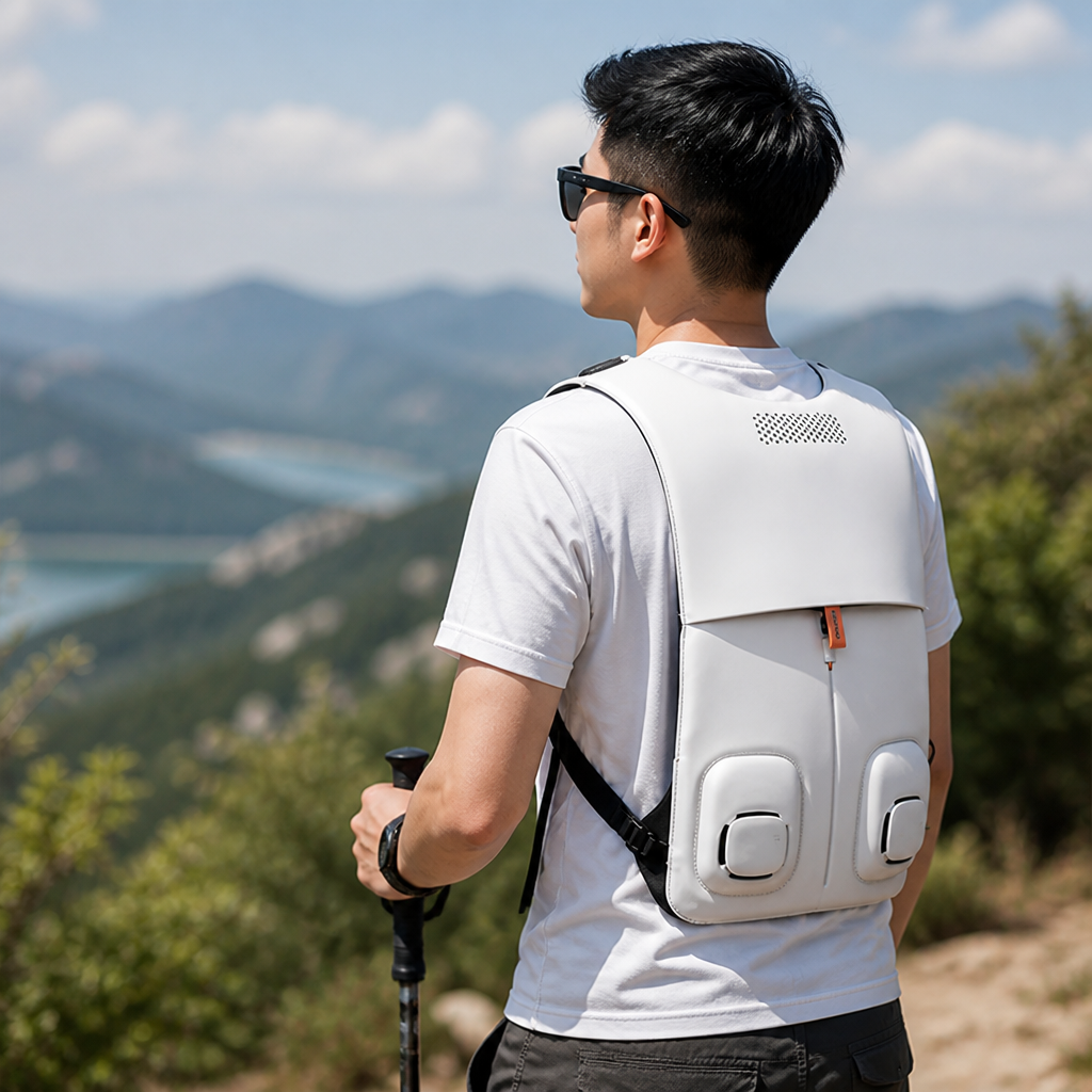 USB-Powered Dual-Fan Lightweight & Waterproof Cooling Vest (Adjustable Fit)