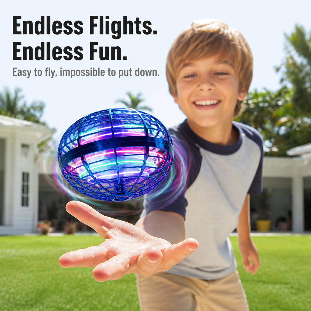 LuminiGlide™ — Ignite Boundless Joy and Keep Kids Moving with Mesmerizing Light and Effortless Flight