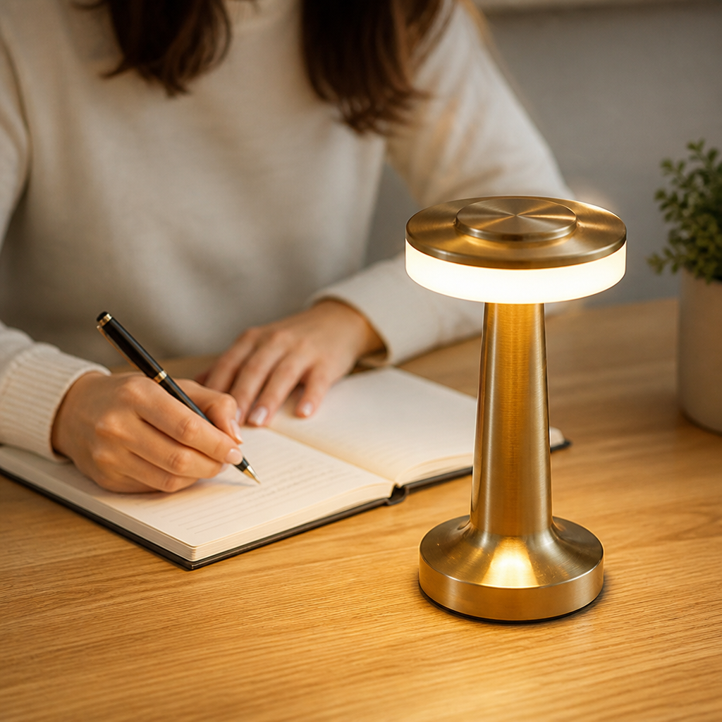 Portable Wireless Rechargeable Touch-Dimmable LED Table Lamp