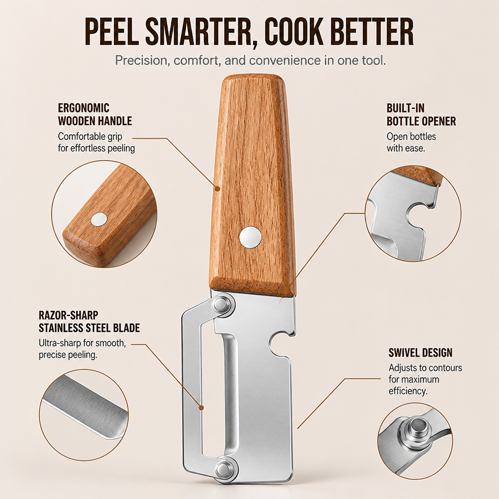 SliceMate™ — Effortless Peeling and Comfort That Transforms Every Meal