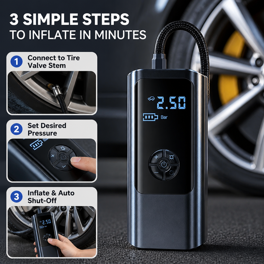TurboFill™ — Take Control with Rapid, Worry-Free Tire Power Wherever You Go