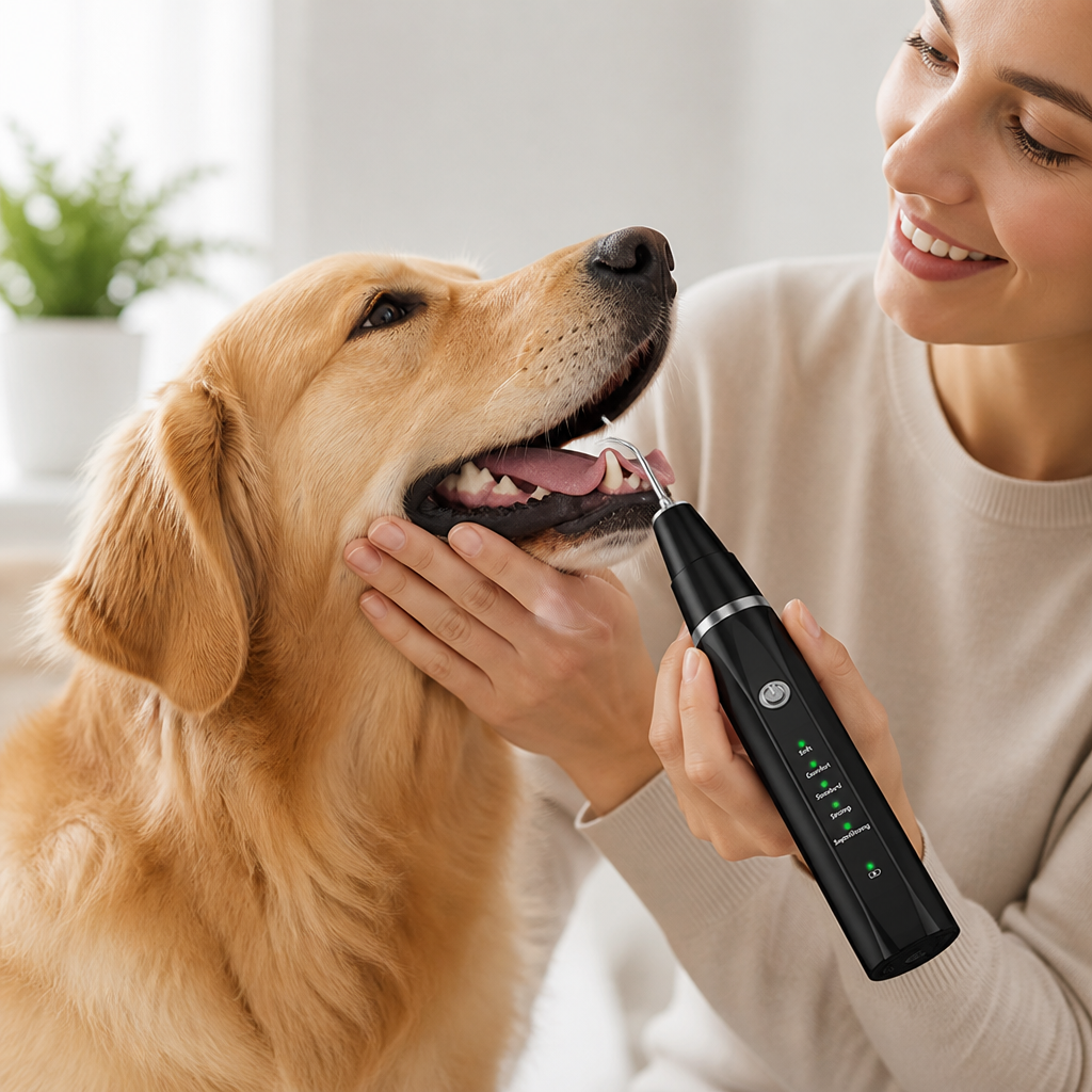 Ultrasonic Rechargeable & Compact Pet Tooth Cleaner