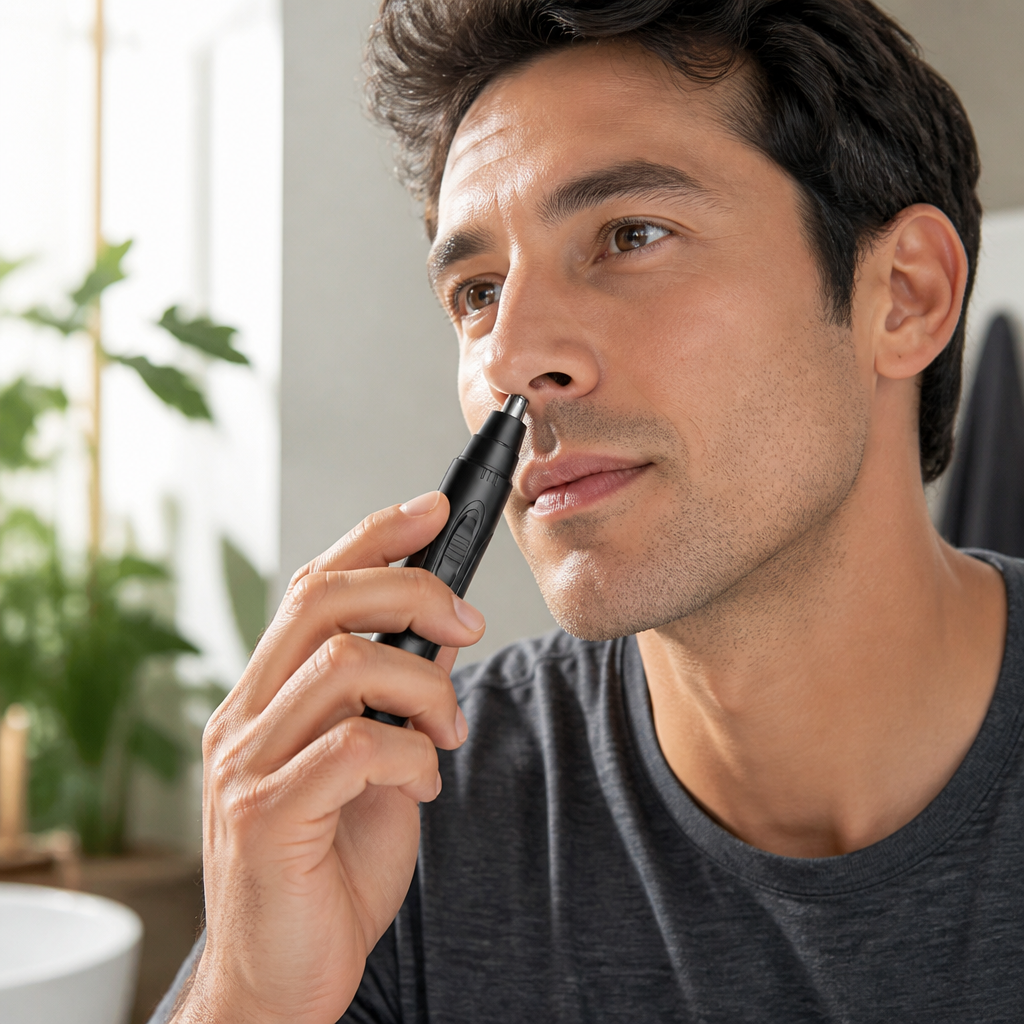 Painless Stainless Steel USB-Rechargeable Nose & Ear Trimmer