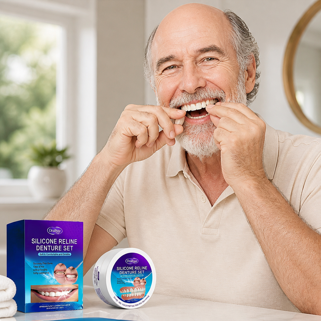 3D Bionic Bright White Clip-On Veneer Teeth (Adjustable Upper & Lower)