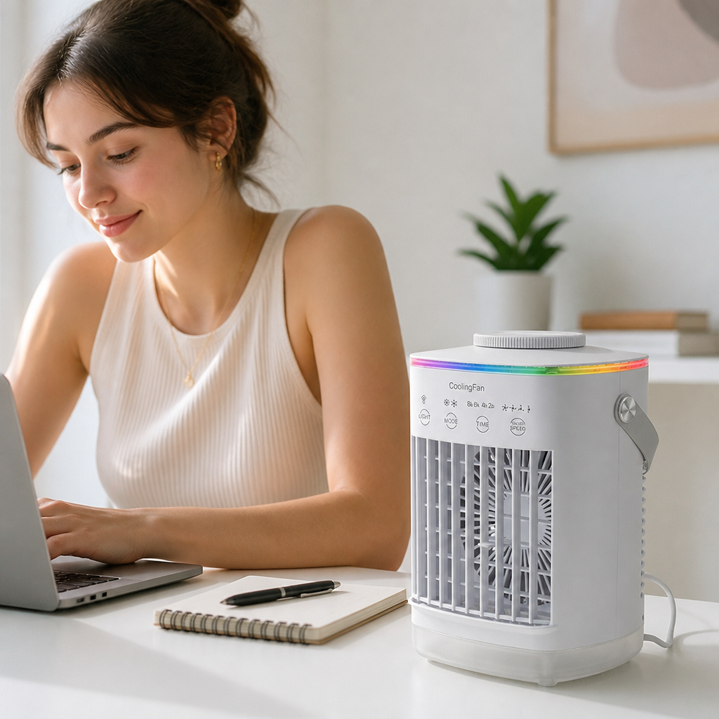 Ultrasonic Mist & USB-Powered Personal Air Cooler