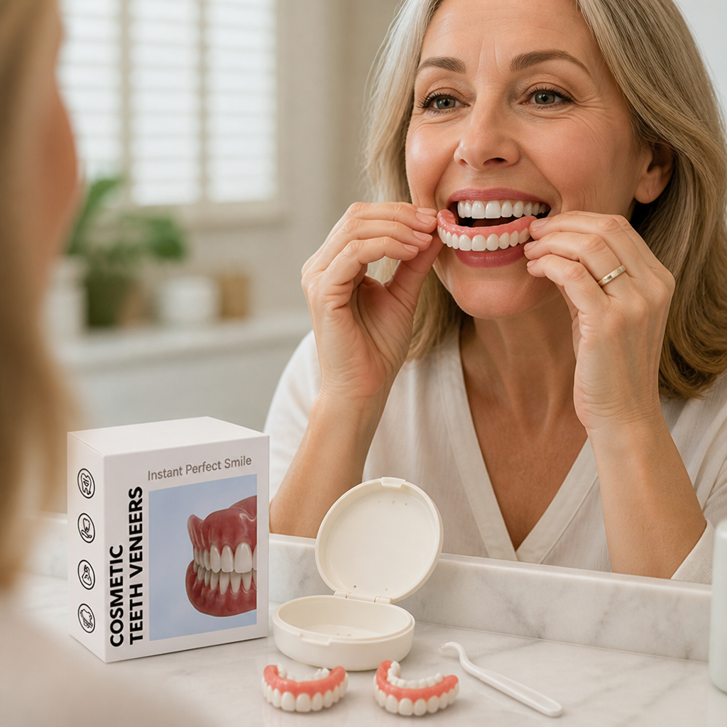 Flexible Fit & Easy-Install Denture Set (Upper & Lower)
