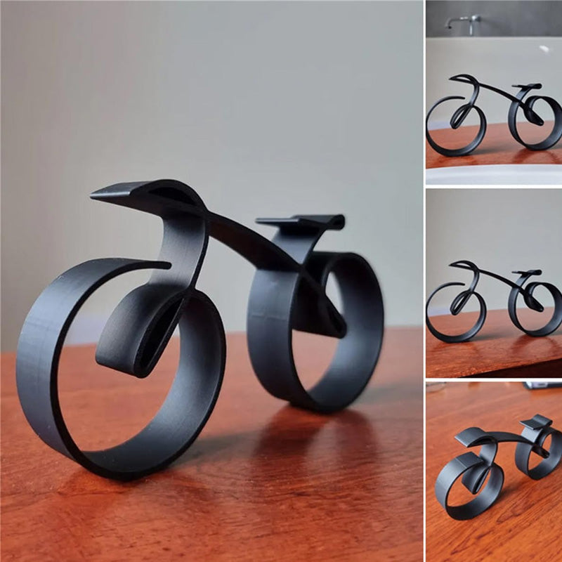 Iron Bicycle Figurine – Minimalist Home Decor