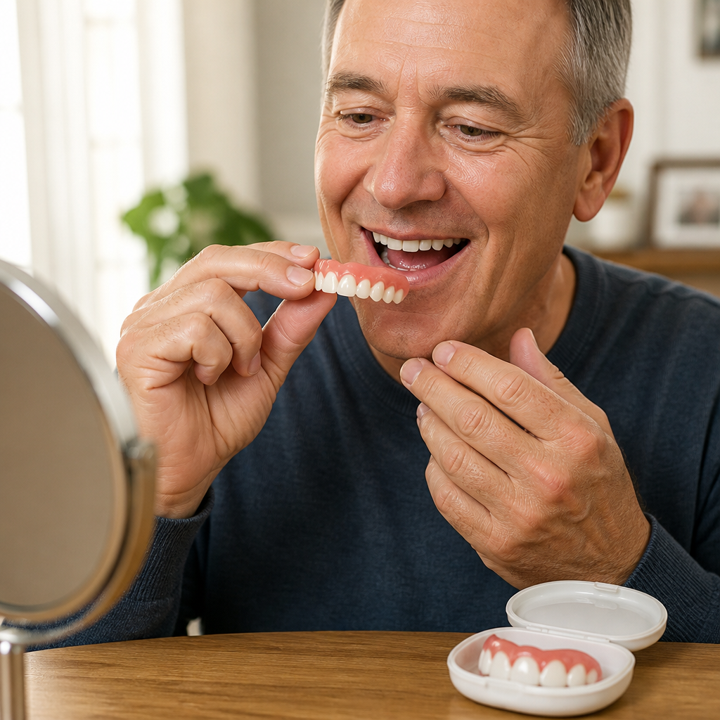 Ultra-Thin Snap-On Durable Resin Veneers (2-Piece Set)
