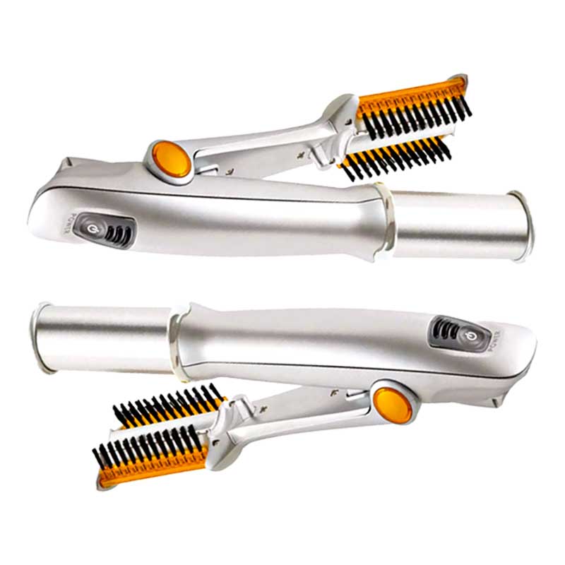 2-in-1 Rotating Hair Styling Brush and Iron for Professional Use