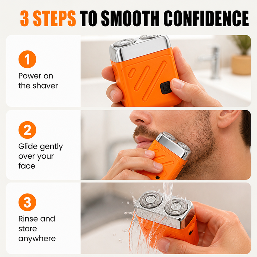 VeloSharp™ Mini Shaver — Unlock Instant Confidence with Lightning-Fast, Silky-Smooth Grooming