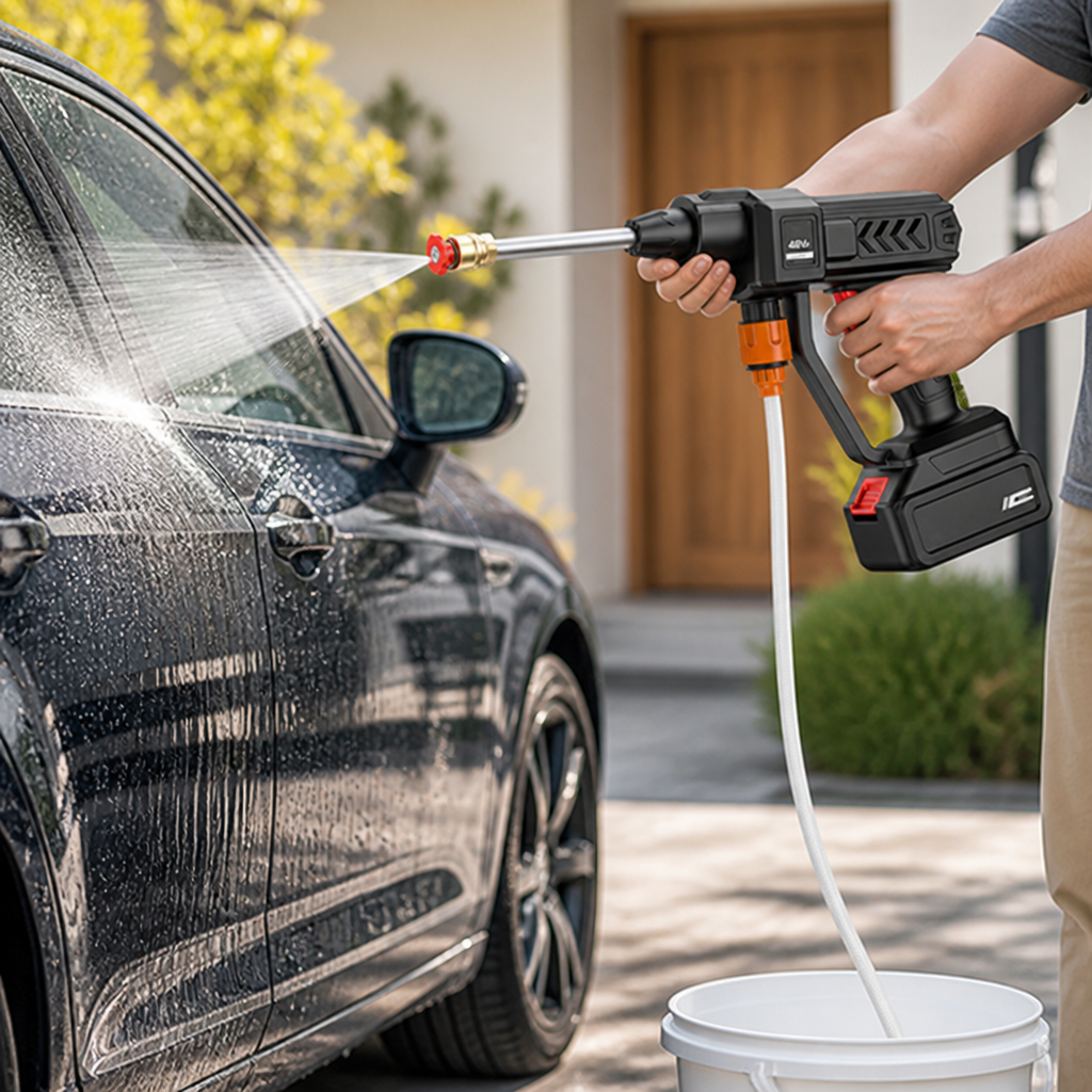 Cordless 30 Bar Pressure Washer (Adjustable Nozzle)