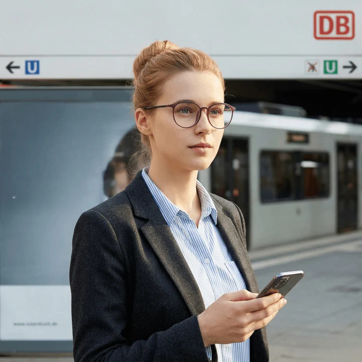 Comfortable Round Glasses with Blue Light Filtering for Screen Use