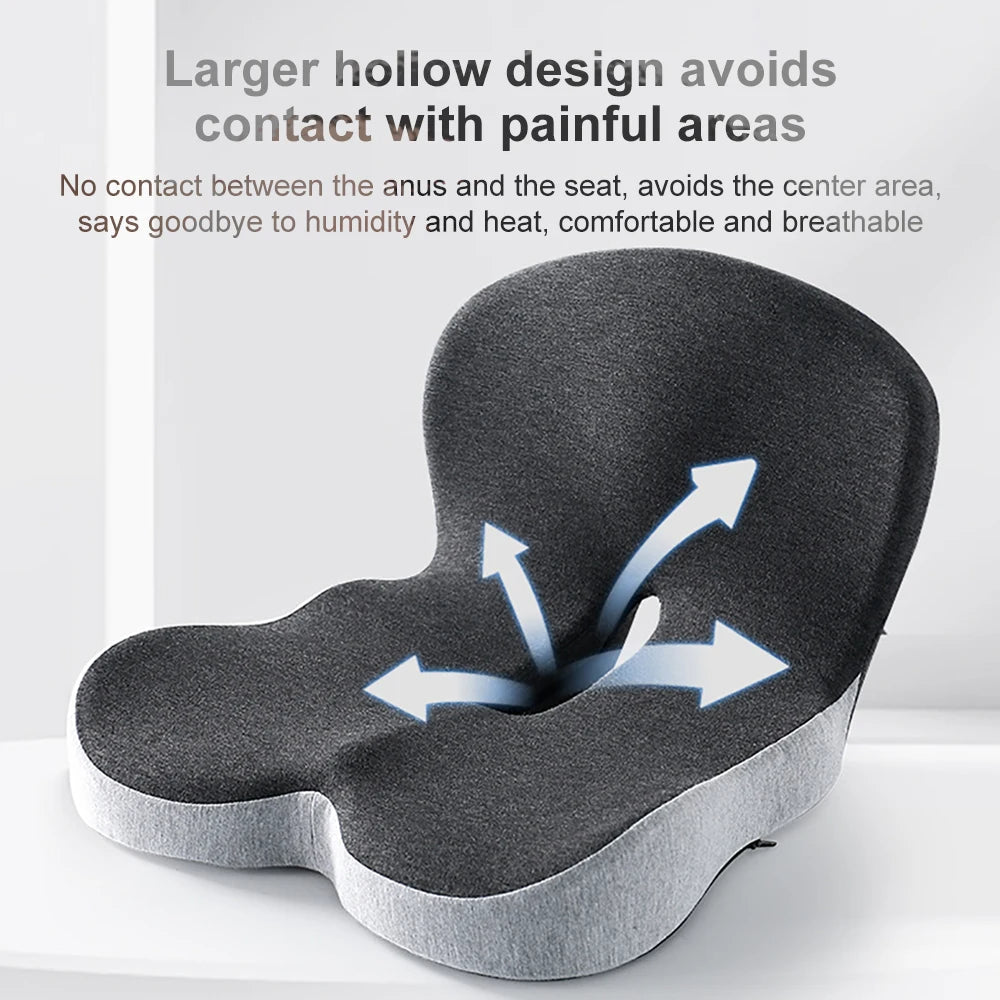 Office Chair Lumbar Support and Memory Foam Cushion for Ergonomic Comfort