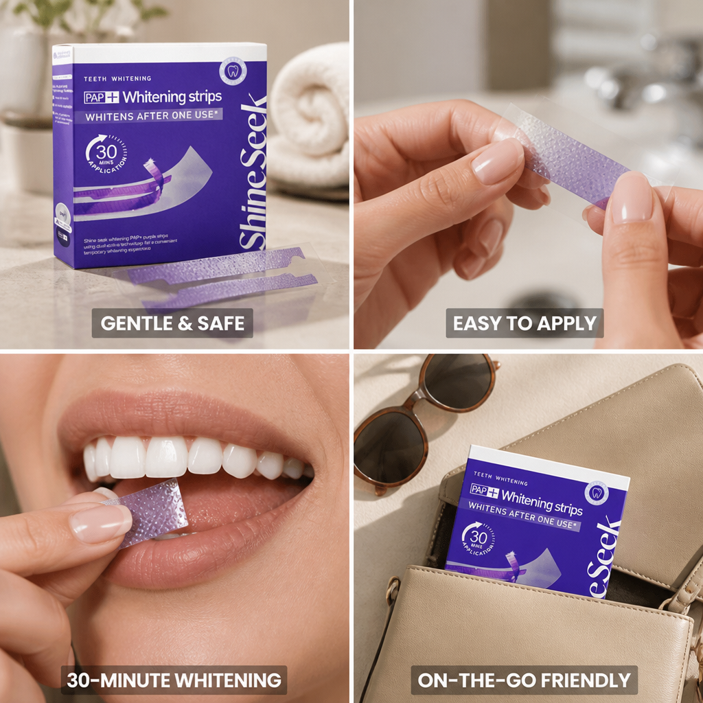 Gentle & Peroxide-Free 30-Minute Teeth Whitening Patches (8 Pairs)
