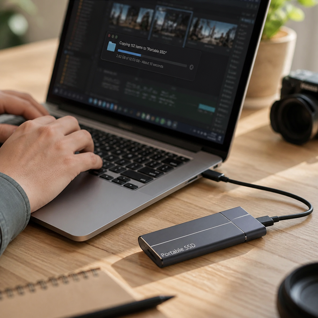 Aluminum High-Speed USB-C Portable SSD (Up to 30TB)