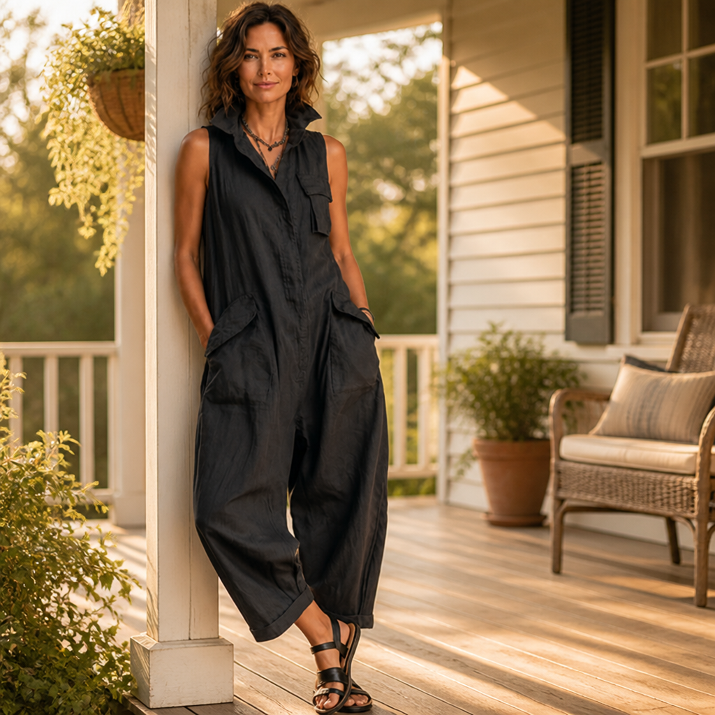 Velaire™ Sleeveless Overalls — Move Freely, Look Effortlessly Magnetic All Day