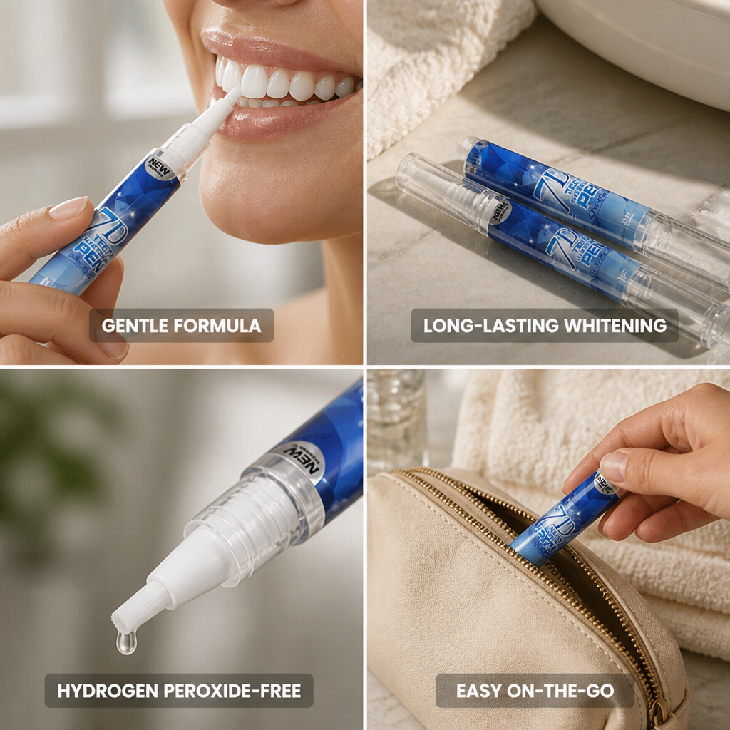 Gentle Hydrogen Peroxide-Free Teeth Whitening Gel Pens (2-Pack)
