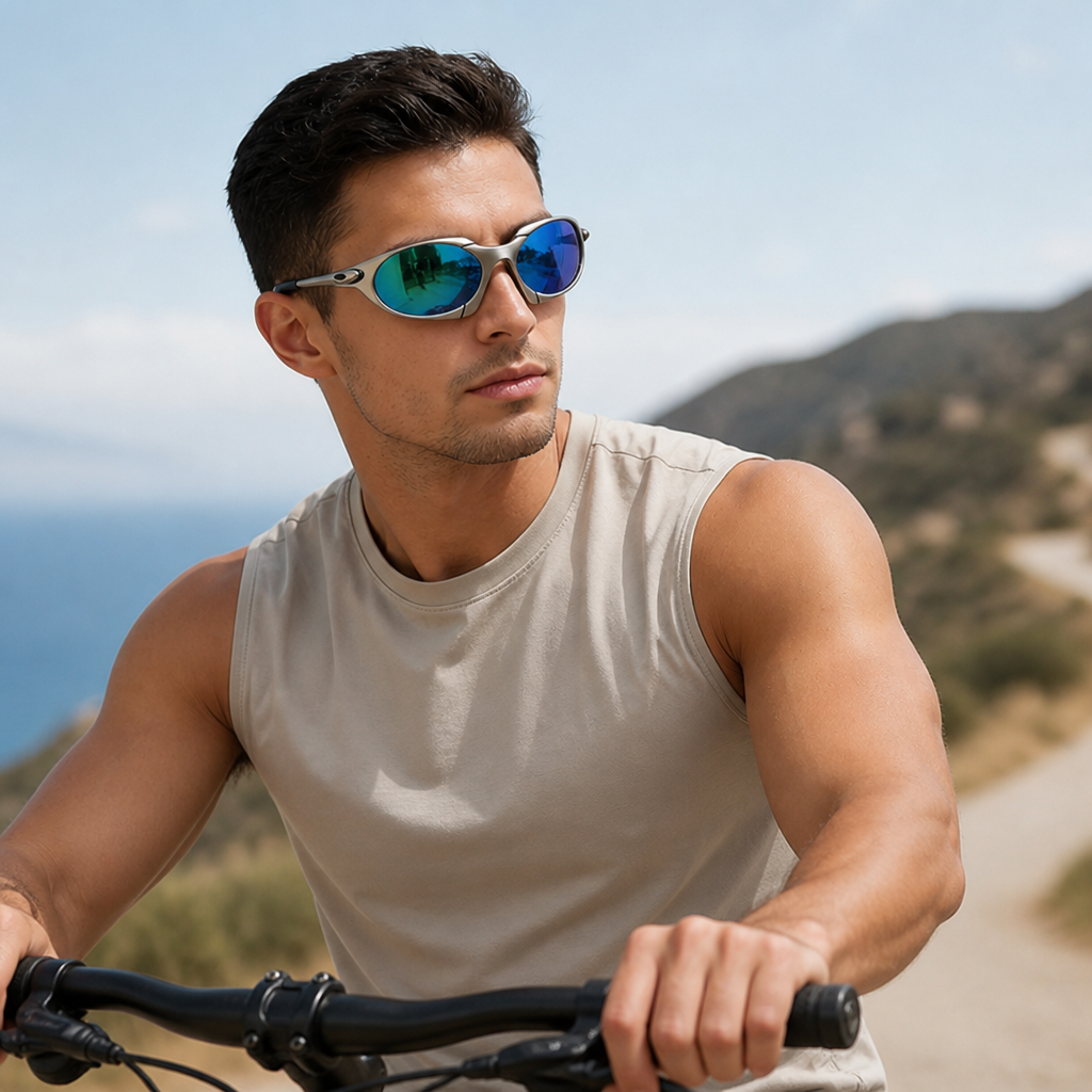Polarized UV-Protective Lightweight Metal Sunglasses (Men's Sport)