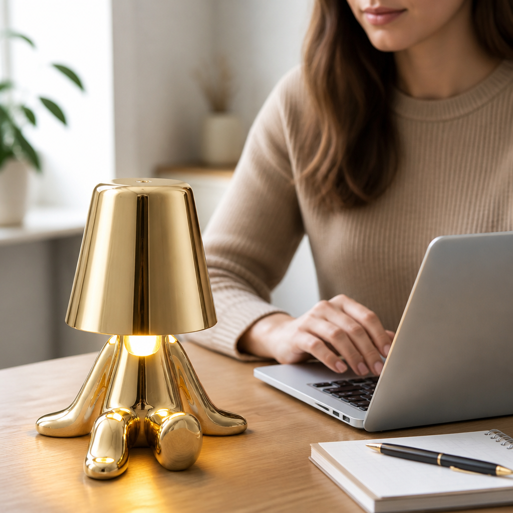 USB Rechargeable Dimmable Warm LED Table Lamp