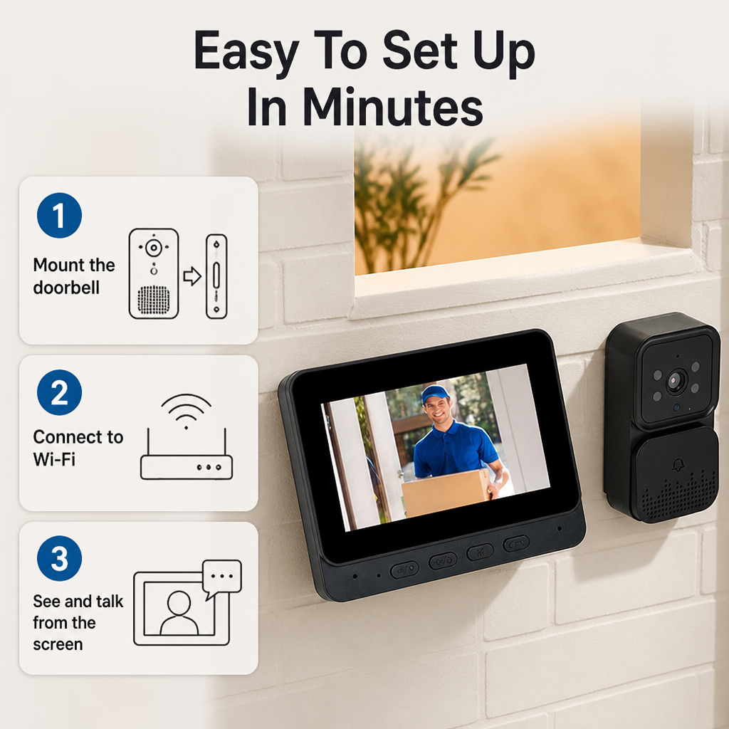 SecureSight™ — Take Instant Control with Sharp, Night-Ready Front Door Security