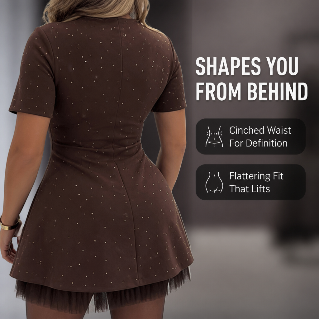 LuminaLace™ Mini Dress — Command Every Room with Effortless Sparkle and Unstoppable Confidence