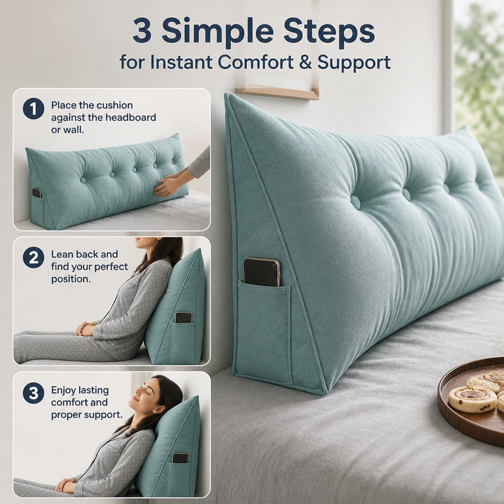 Sereneo™ Orthodesign Comfort Cushion — Melt Away Pain and Wake Up Energized Every Day