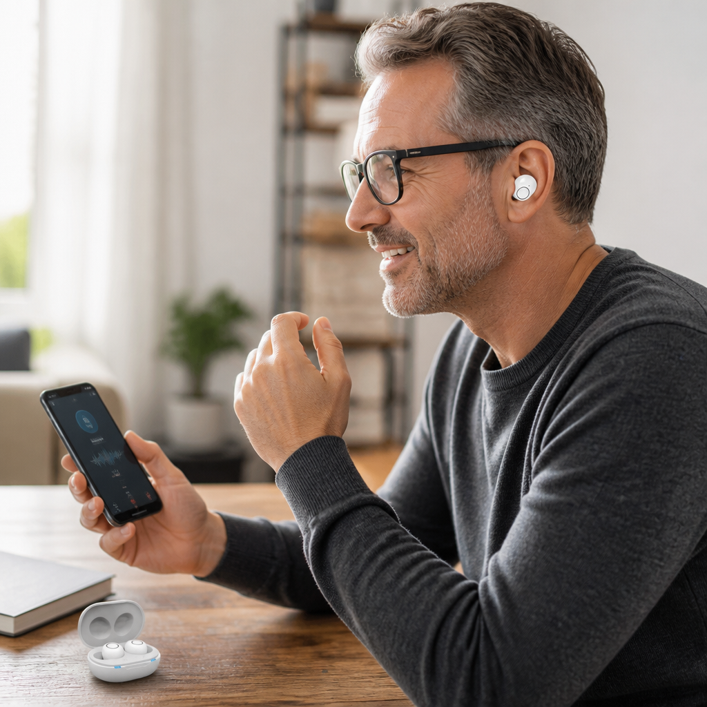 Rechargeable Bluetooth App-Control Hearing Aids (RIC & CIC)