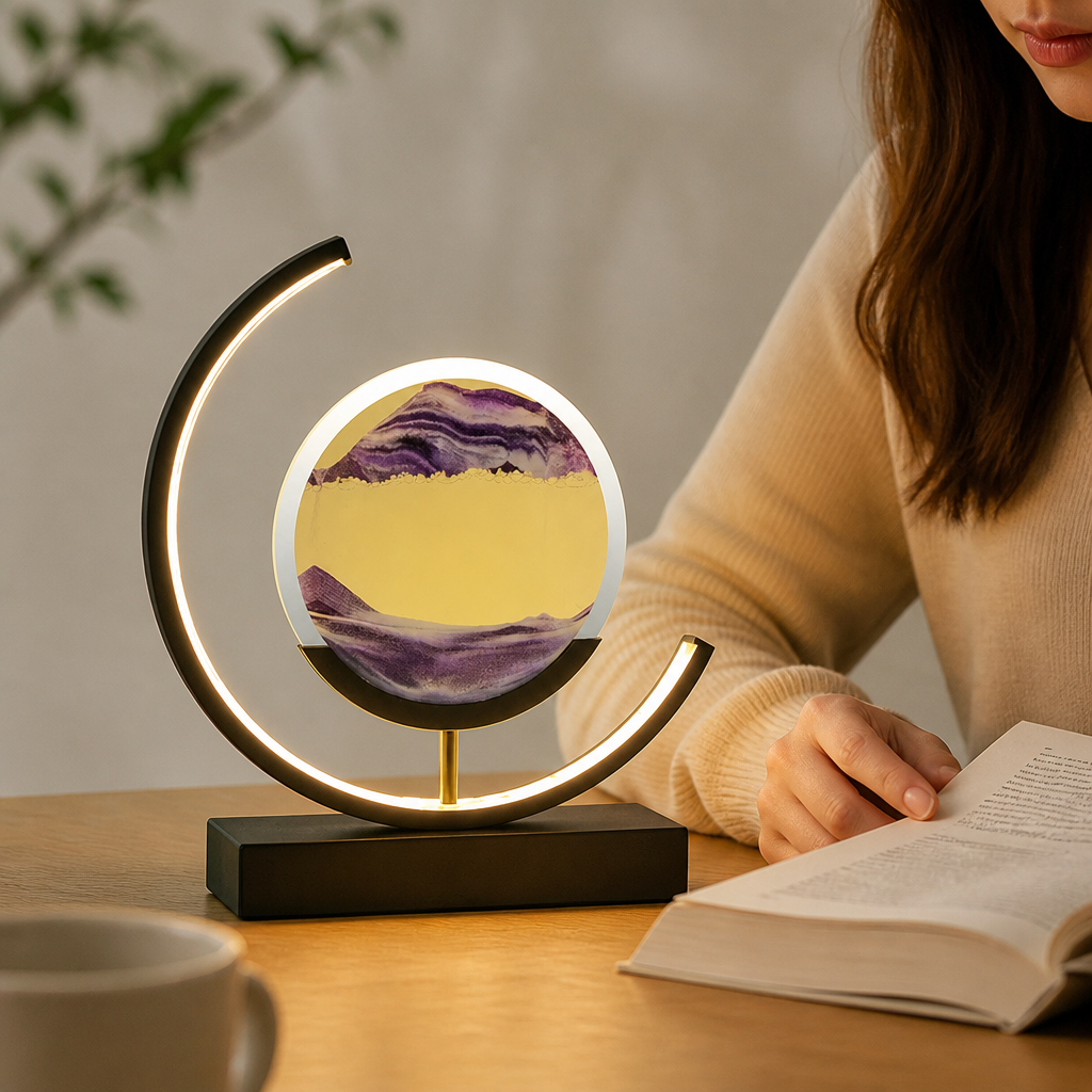 Handmade Sand Landscape Table Lamp