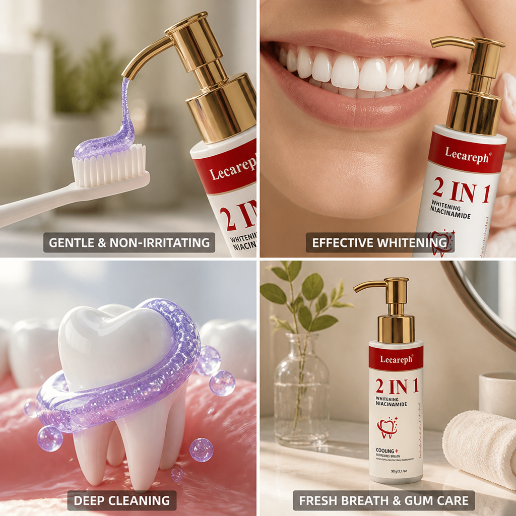 Niacinamide & Hydroxyapatite Whitening Toothpaste (Pump Dispenser)