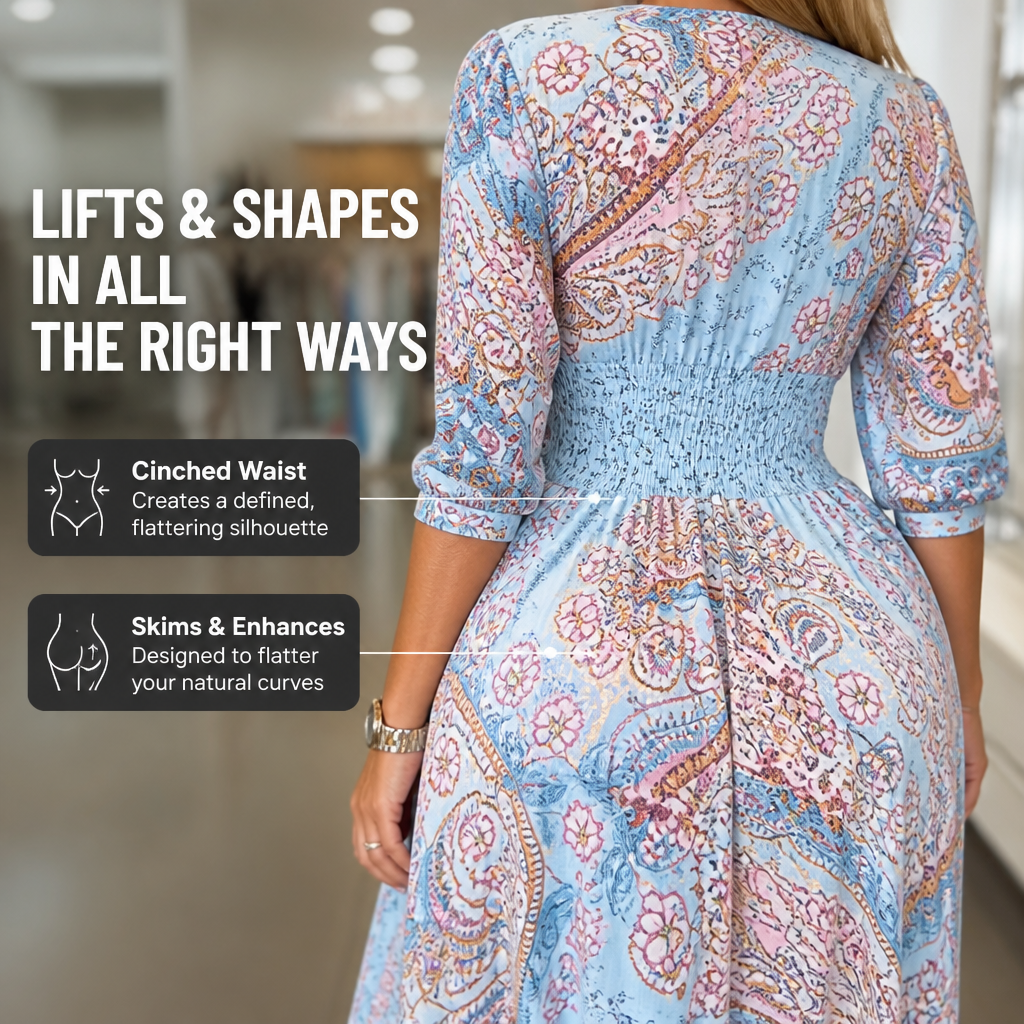 LunaFleur™ Long Floral Dress — Celebrate Every Curve with Featherlight Confidence