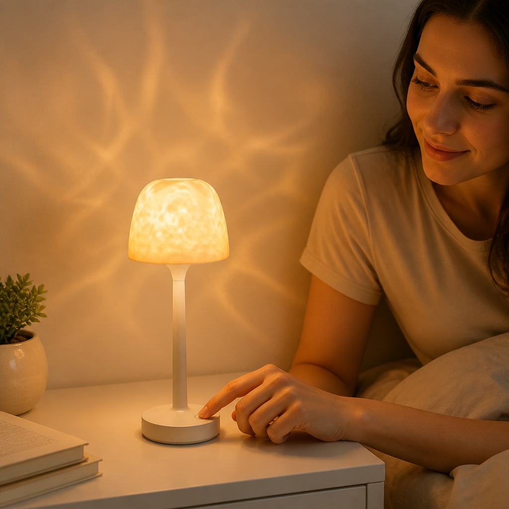 Wireless Rechargeable 16-Color LED Projection Lamp